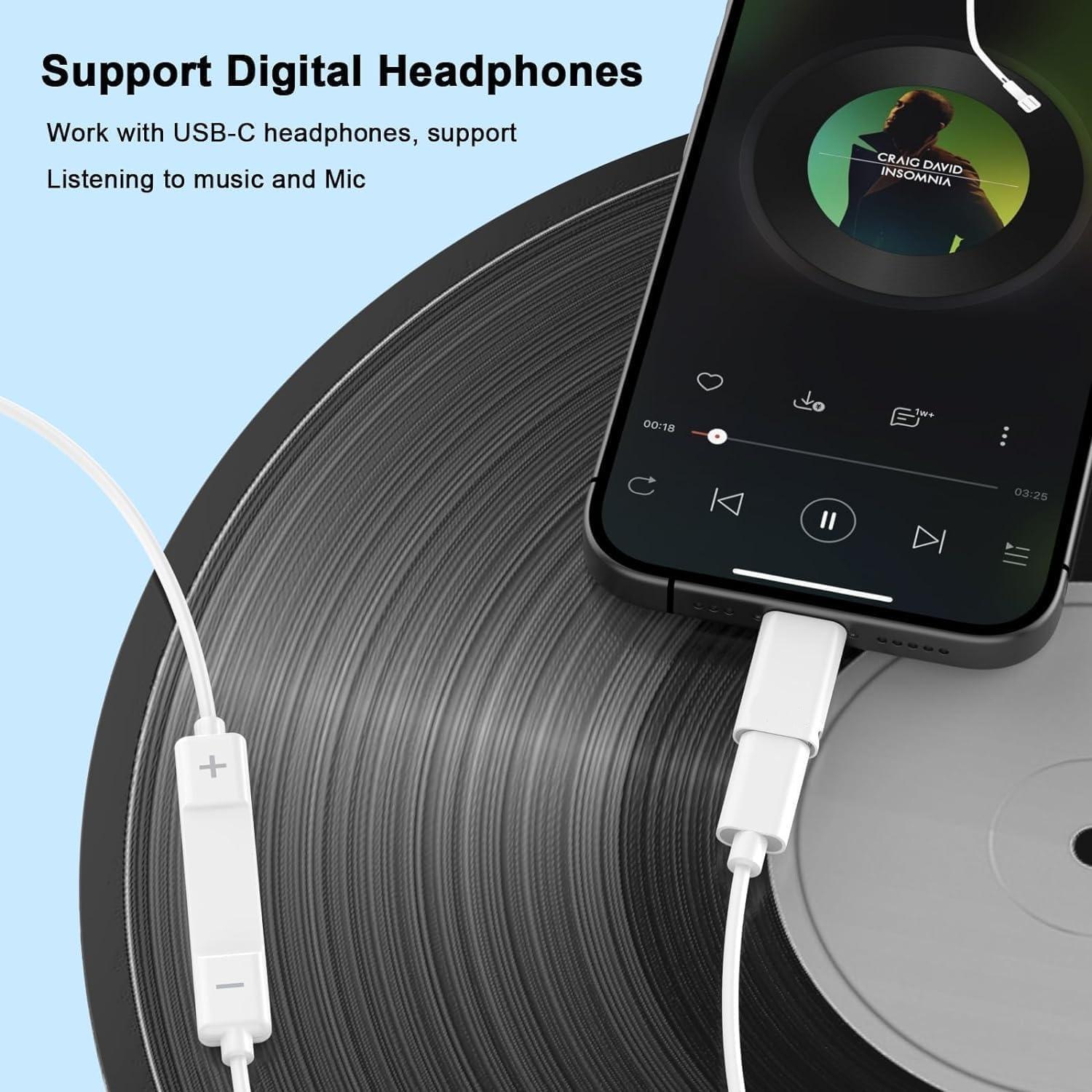 2Pack Lightning Male to USB C Female Charging Adapter,Type C Charging Support Data Transmission Connector Dongle Compatible with Apple iPhone 14/13/12/11/8/X/XR/XS/SE/7/Plus/Pro Max/6 iPad Air Mini