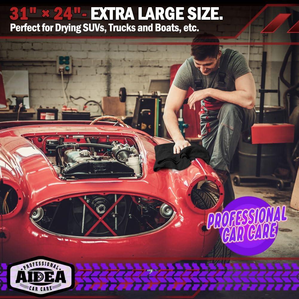 Toallas de Microfibra AIDEA 2PK 79x61cm para Autos Negros