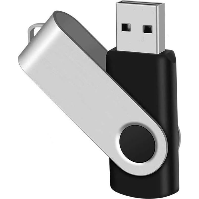 3 Unidades USB 2.0 1GB EASTBULL Flash Drive Metal Negro