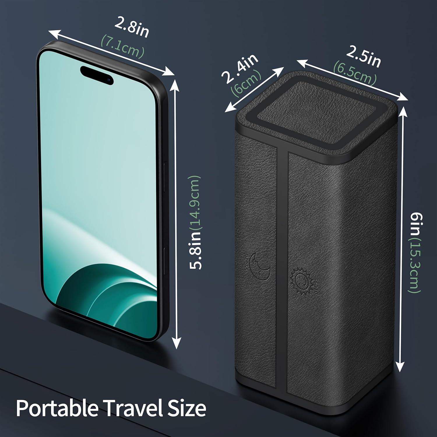 Organizador de Pastillas TALVOLC 7 Días AM PM Negro