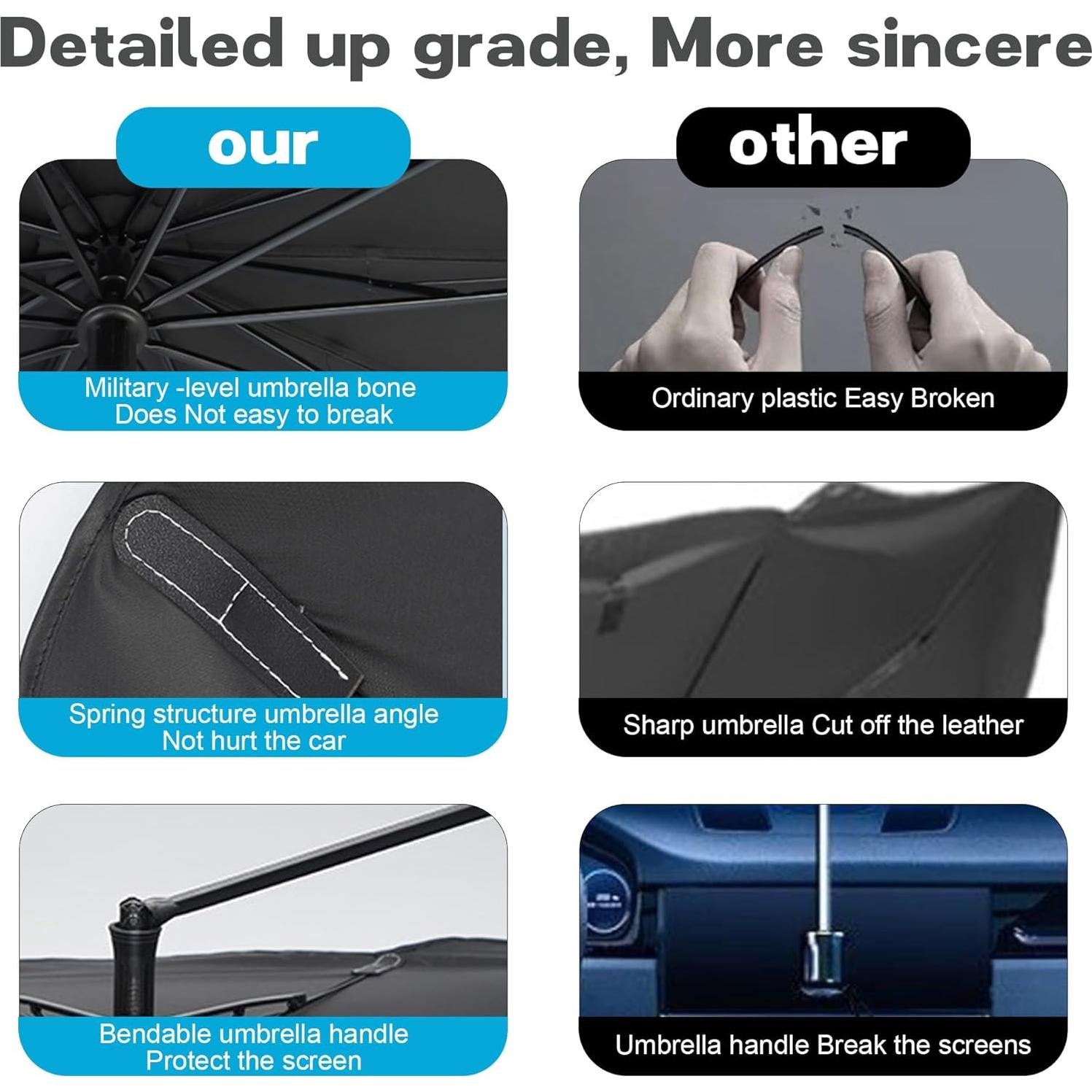 Sombrilla para Parabrisas Genérico Plegable 135x75 cm