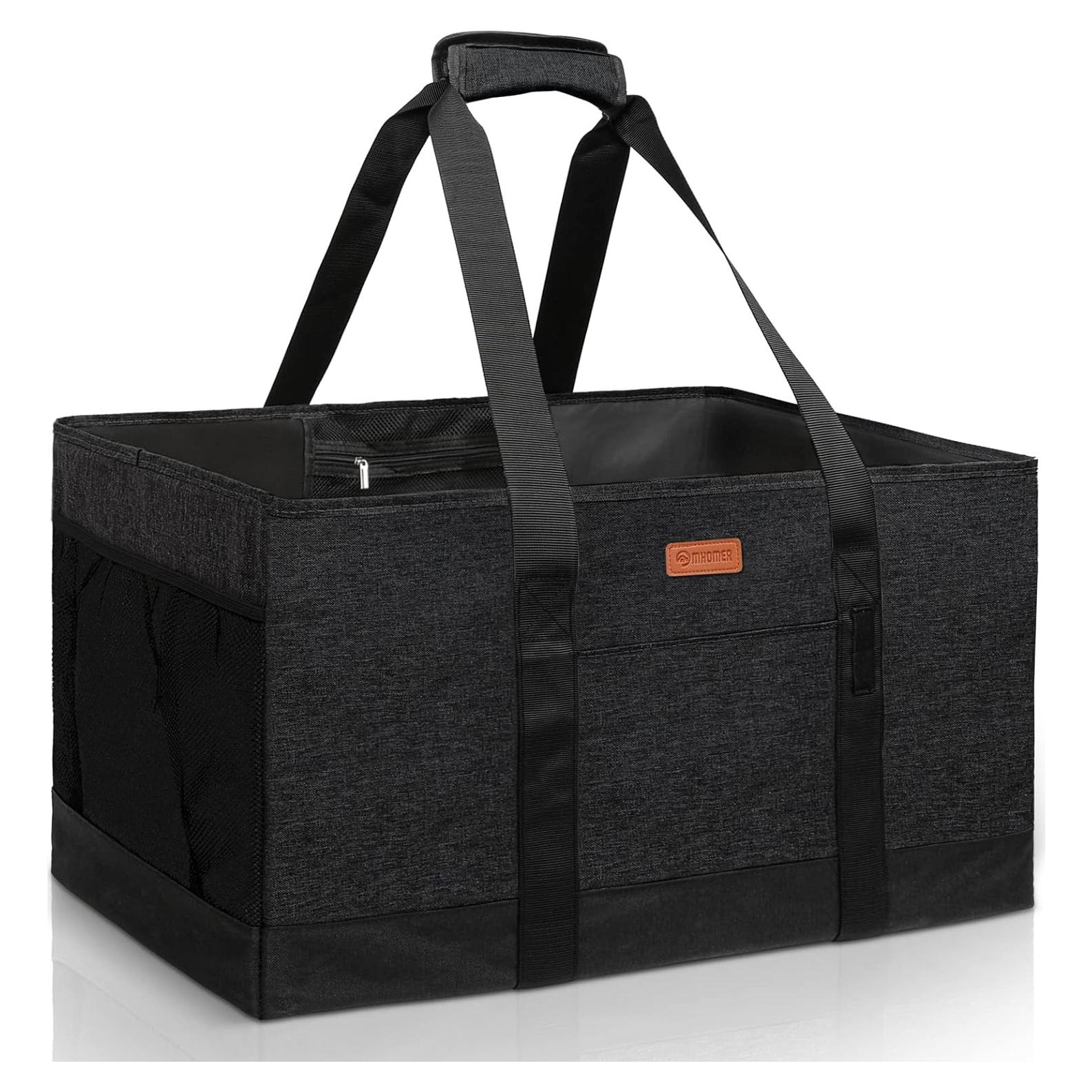 Bolsas de Compras Reutilizables MHOMER Grande Impermeable Negra