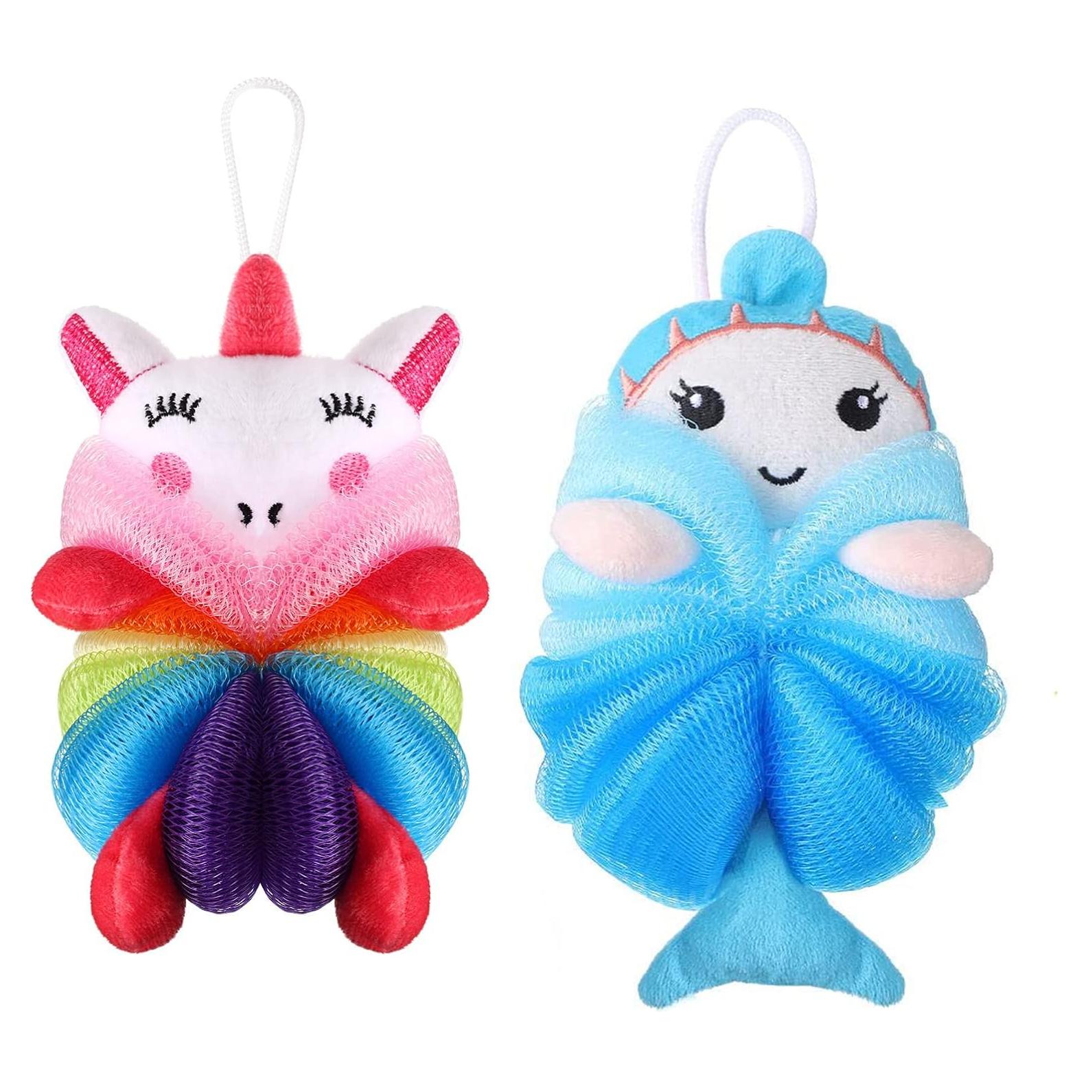 Esponjas de Baño para Niños Ttdesefu - Puff Suave 2 Pcs