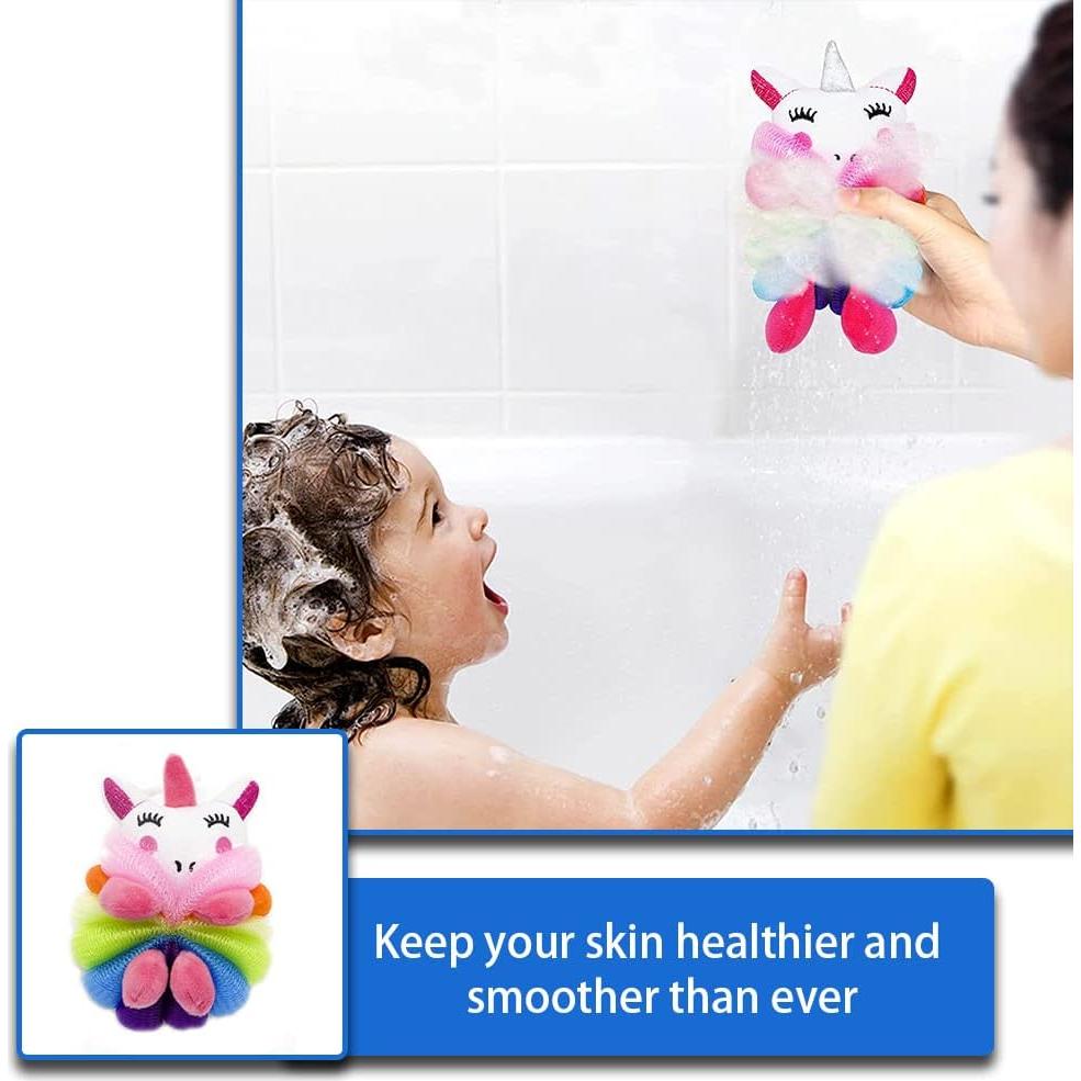 Esponjas de Baño para Niños Ttdesefu - Puff Suave 2 Pcs