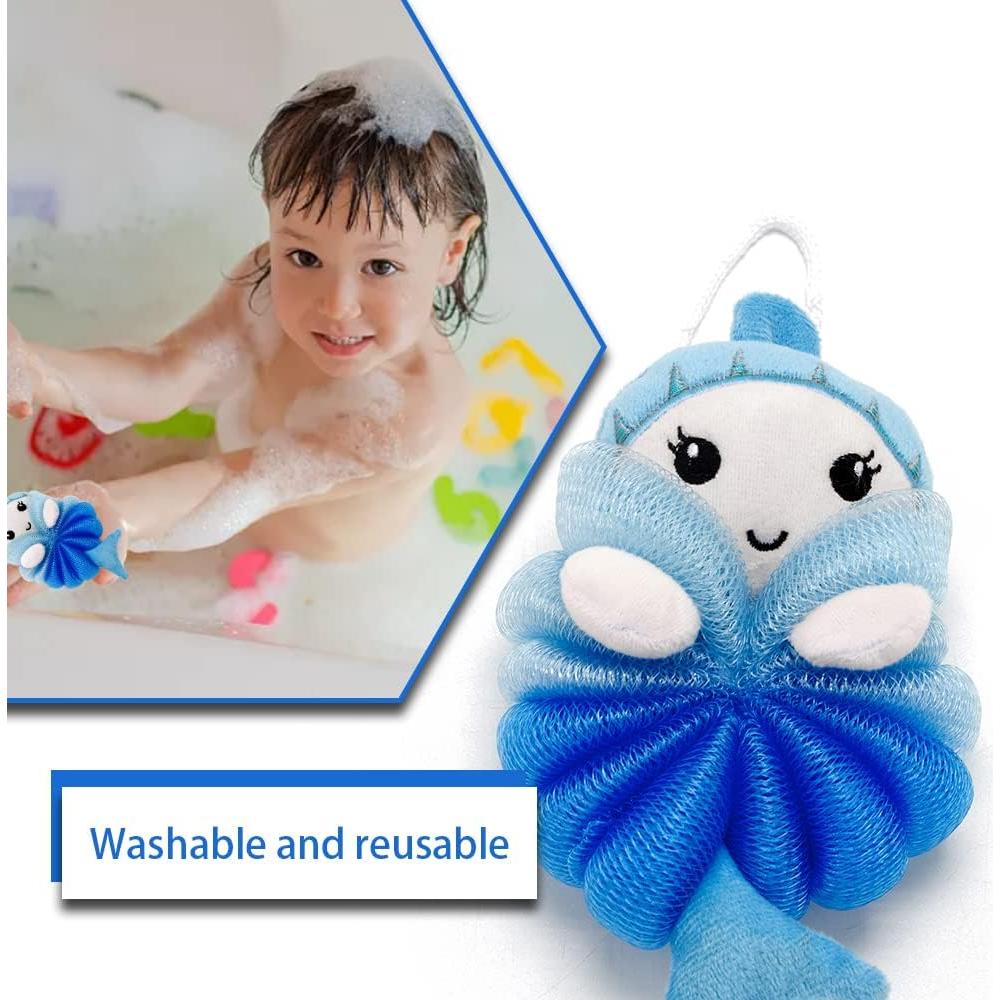 Esponjas de Baño para Niños Ttdesefu - Puff Suave 2 Pcs
