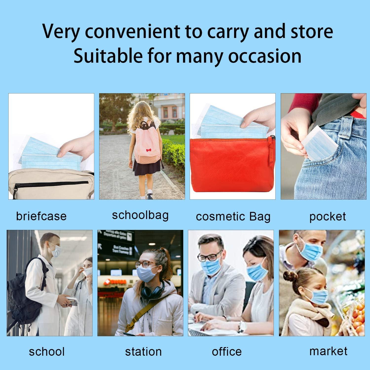 Mascarillas Desechables 50 Piezas Azul 3 Capas Protección Adultos