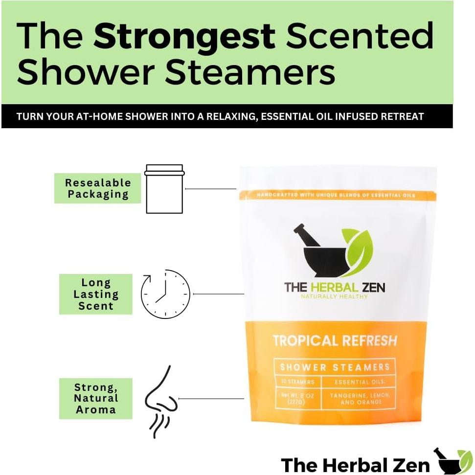 Vaporizadores de Ducha Tropical Refresh - Aromaterapia Cítricos