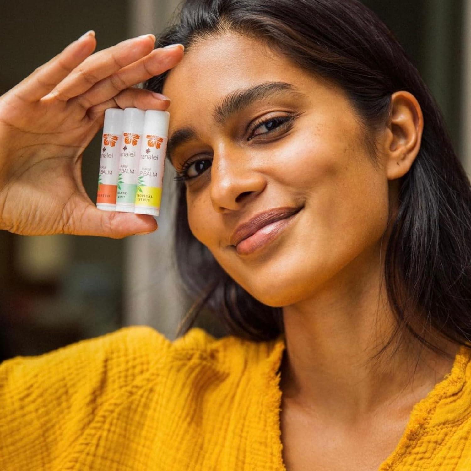 Set de 5 Balsamos Labiales Hanalei - Hidratación con Aceite de Kukui