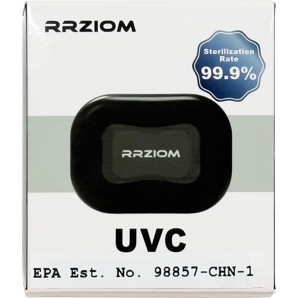 Estuche desinfectante para cepillos de dientes recargable Negro
