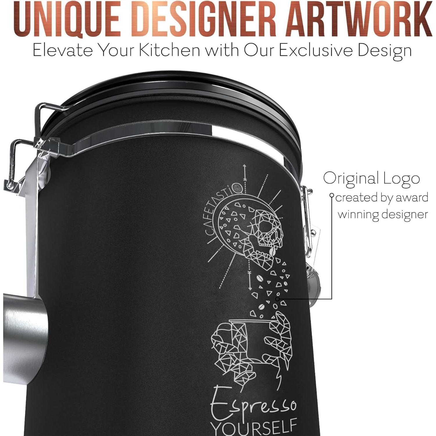 Contenedor de Café CafetastiQ 622g Acero Inoxidable Hermético