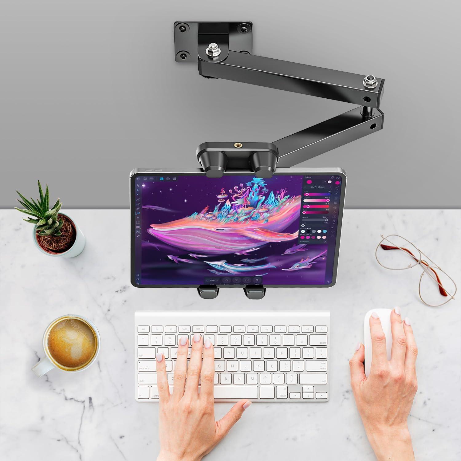 Soporte de Pared Plegable BAISHUN para Tabletas 4.7-12.9"