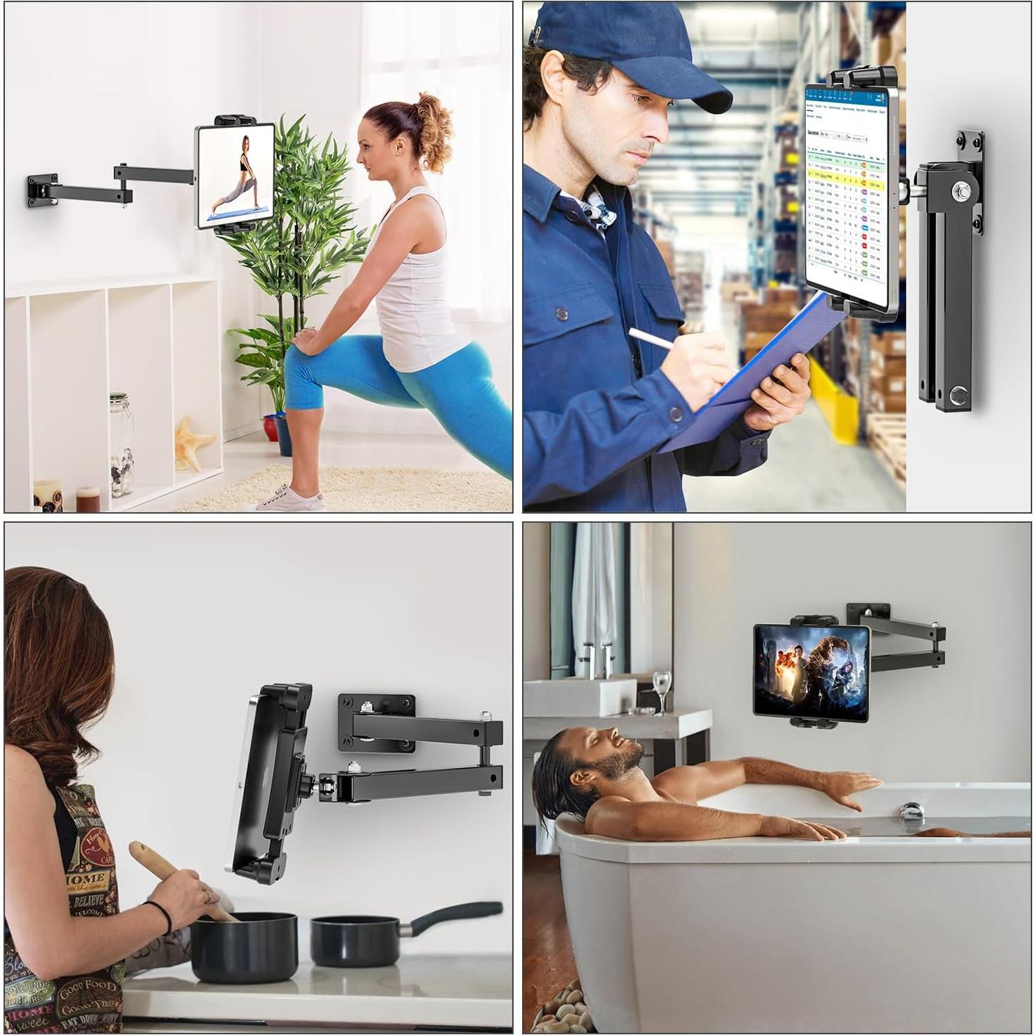 Soporte de Pared Plegable BAISHUN para Tabletas 4.7-12.9"