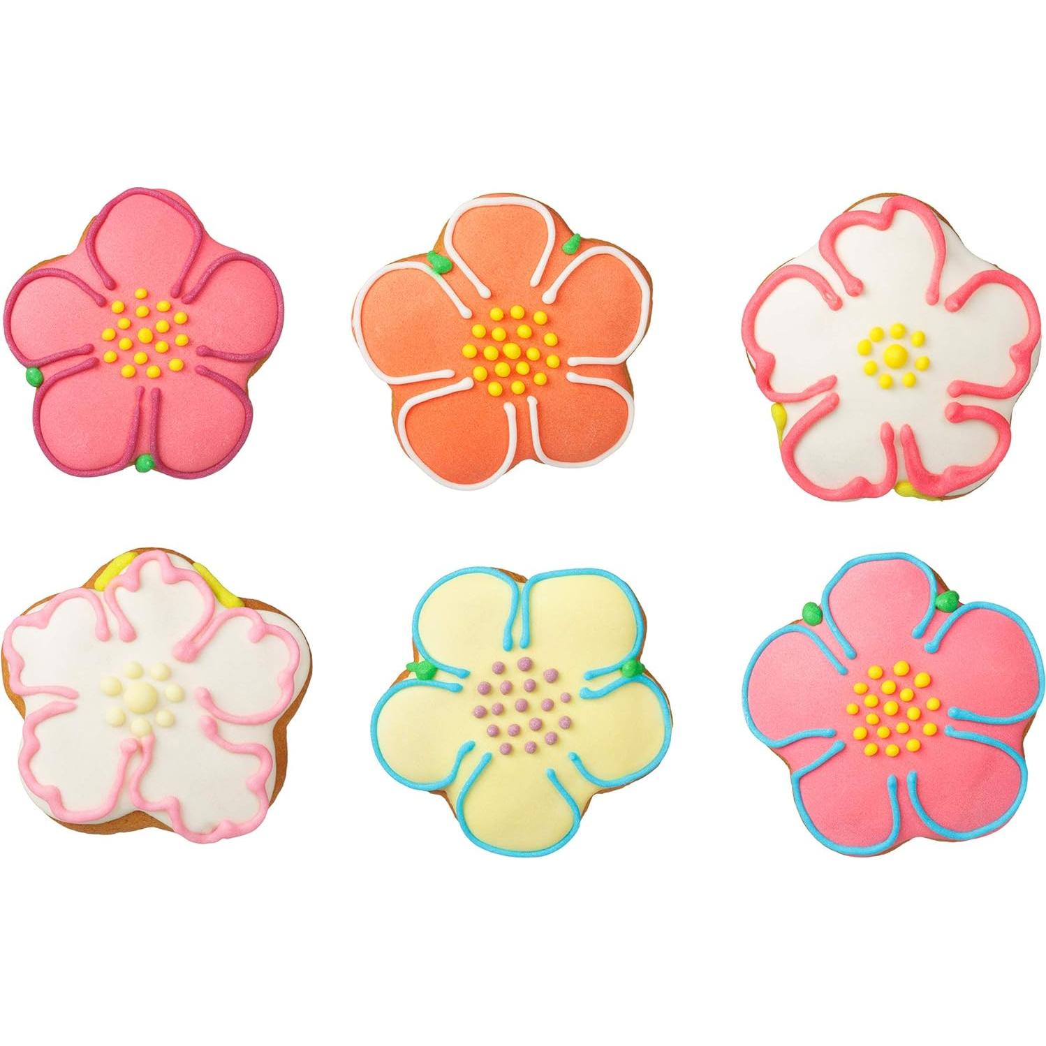 Cortadores de Galletas Flor Fox Run, 6 Piezas Acero Inoxidable