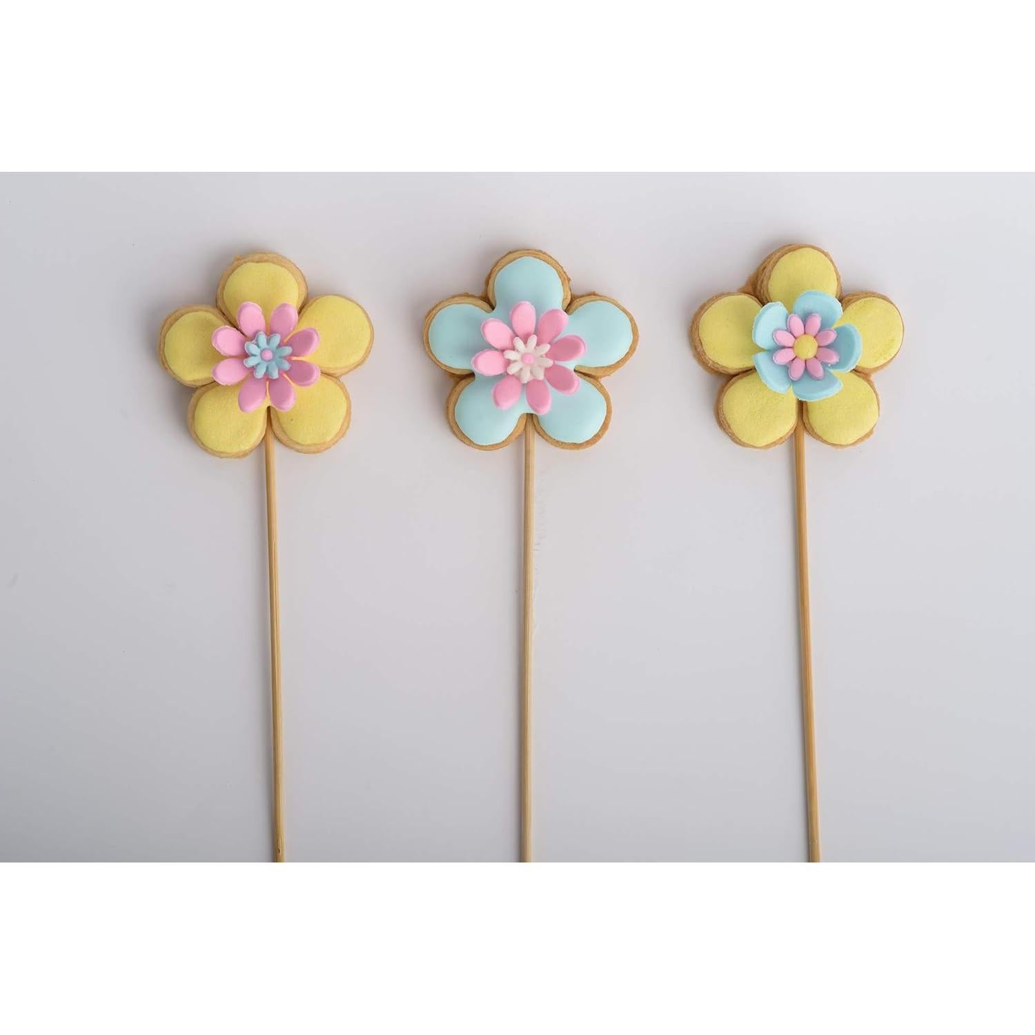 Cortadores de Galletas Flor Fox Run, 6 Piezas Acero Inoxidable