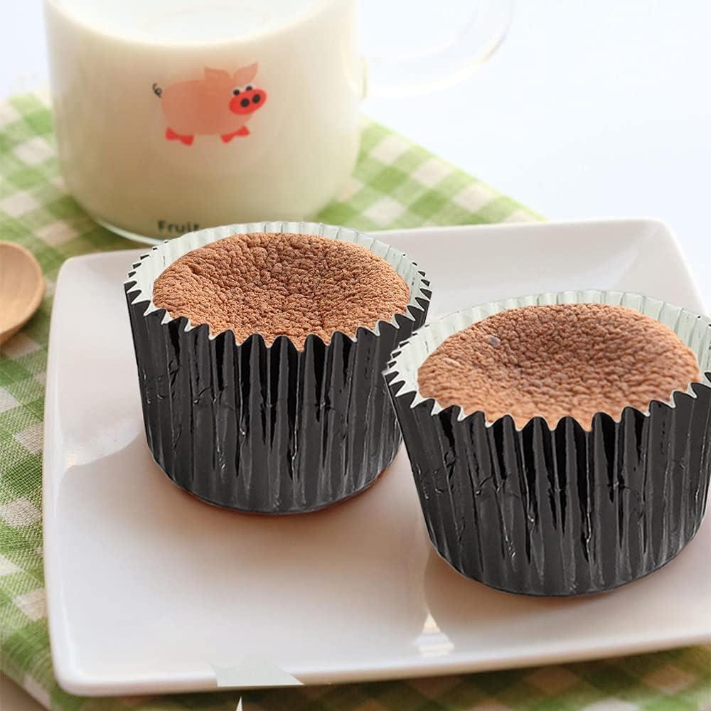 Forros de Cupcake GOLF 500 Unidades Foil Negro Estándar