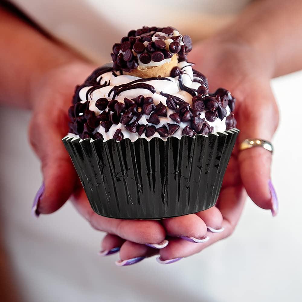 Forros de Cupcake GOLF 500 Unidades Foil Negro Estándar
