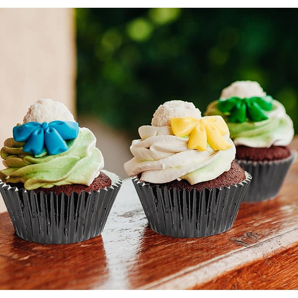Forros de Cupcake GOLF 500 Unidades Foil Negro Estándar