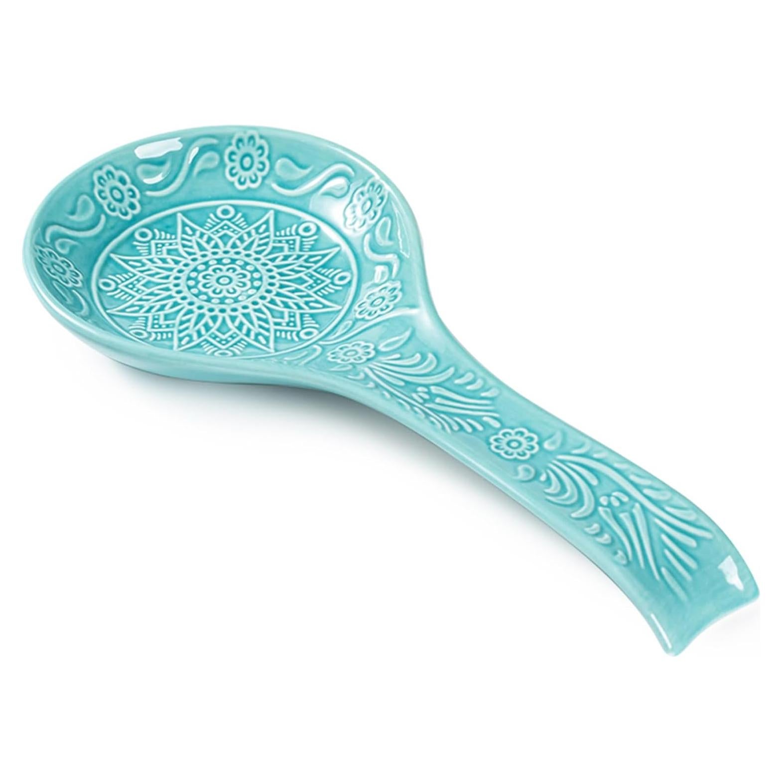 Reposapucheros de Cerámica Mikigey 23cm Turquesa Apto Lavavajillas