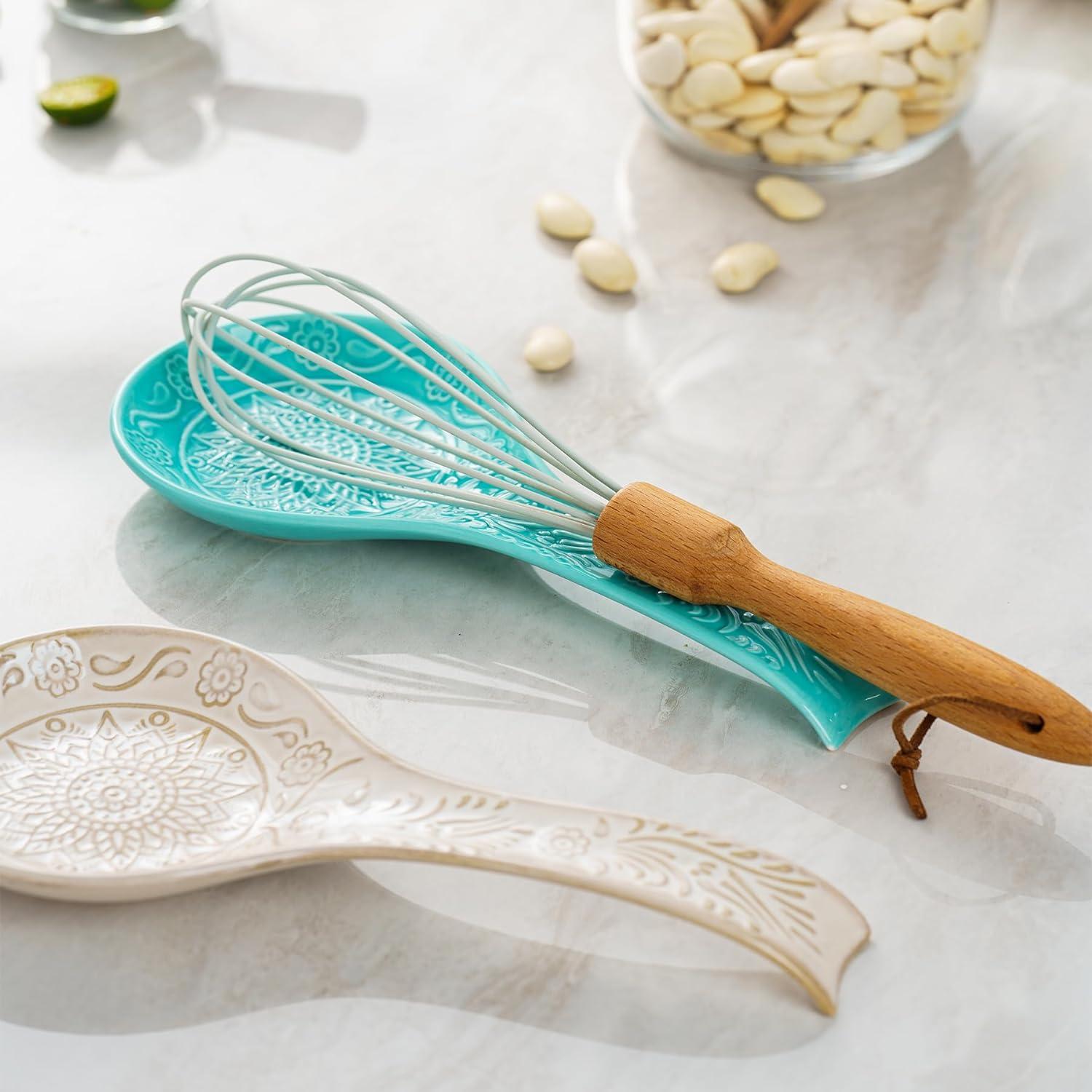 Reposapucheros de Cerámica Mikigey 23cm Turquesa Apto Lavavajillas