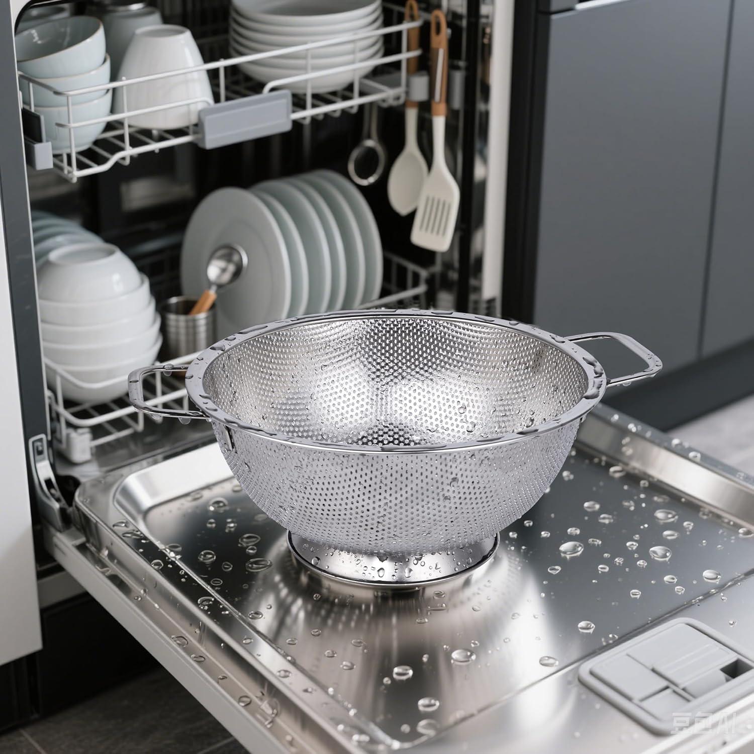 Colador de Acero Inoxidable Kaishun 3QT Apto Lavavajillas