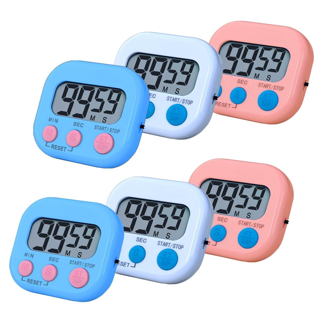 Temporizador de Cocina Digital BESTWYA con Pantalla LCD 3 Colores