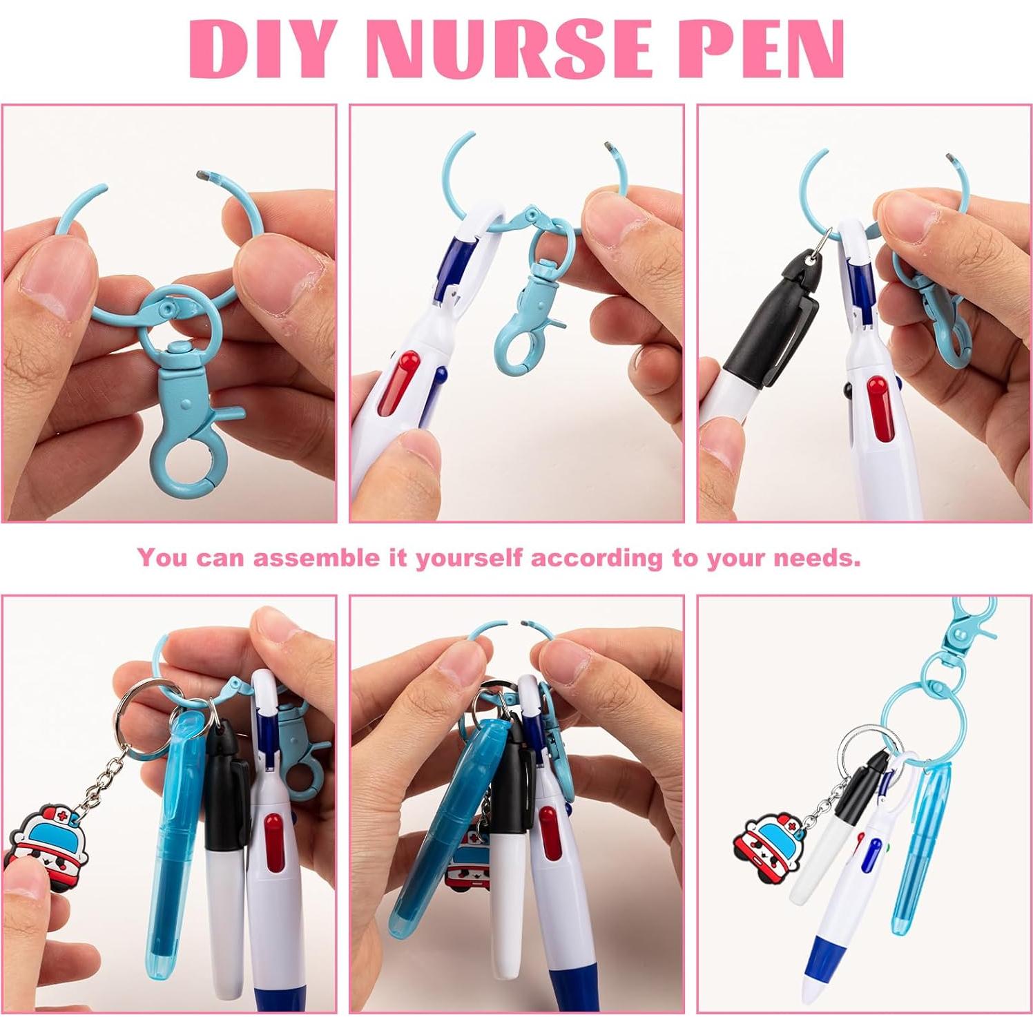 Bolígrafos de Insignia de Enfermera KFPPLXQ - 6 Piezas Multicolor