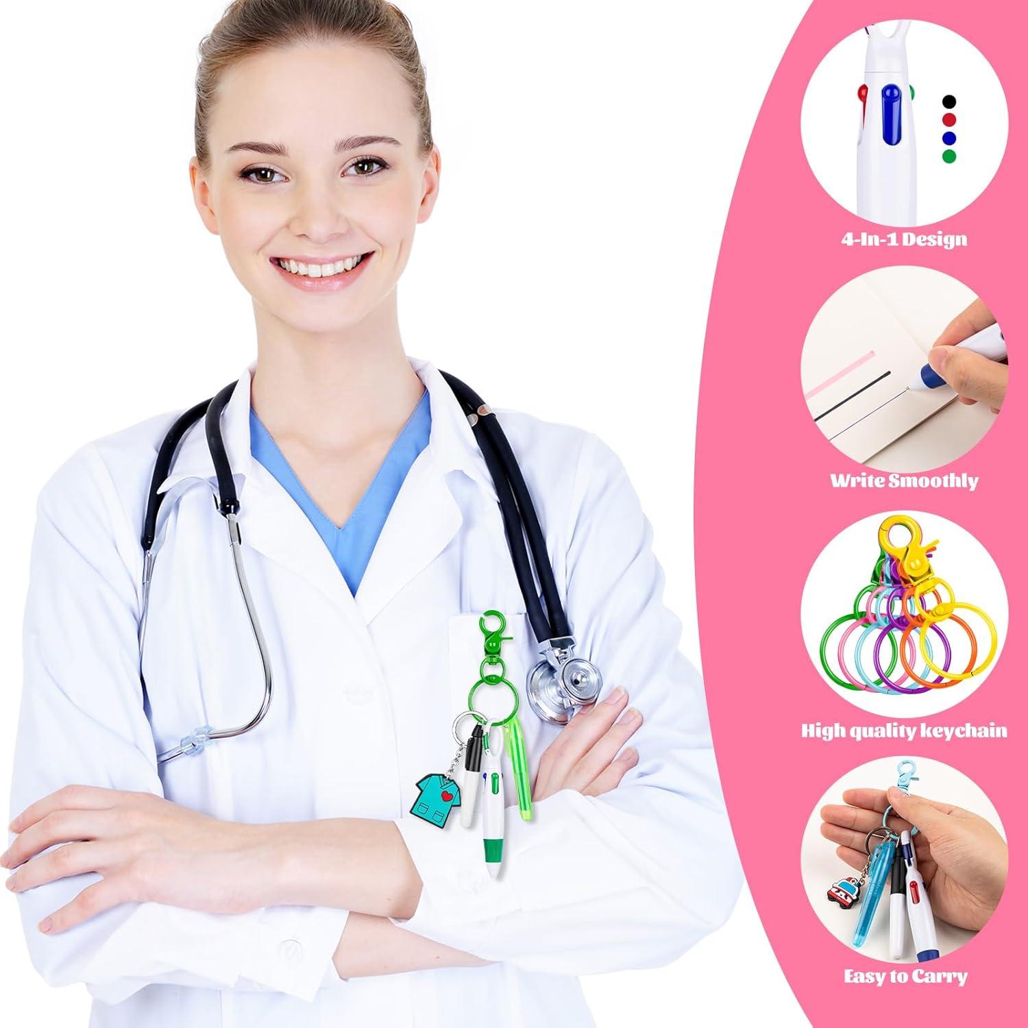 Bolígrafos de Insignia de Enfermera KFPPLXQ - 6 Piezas Multicolor