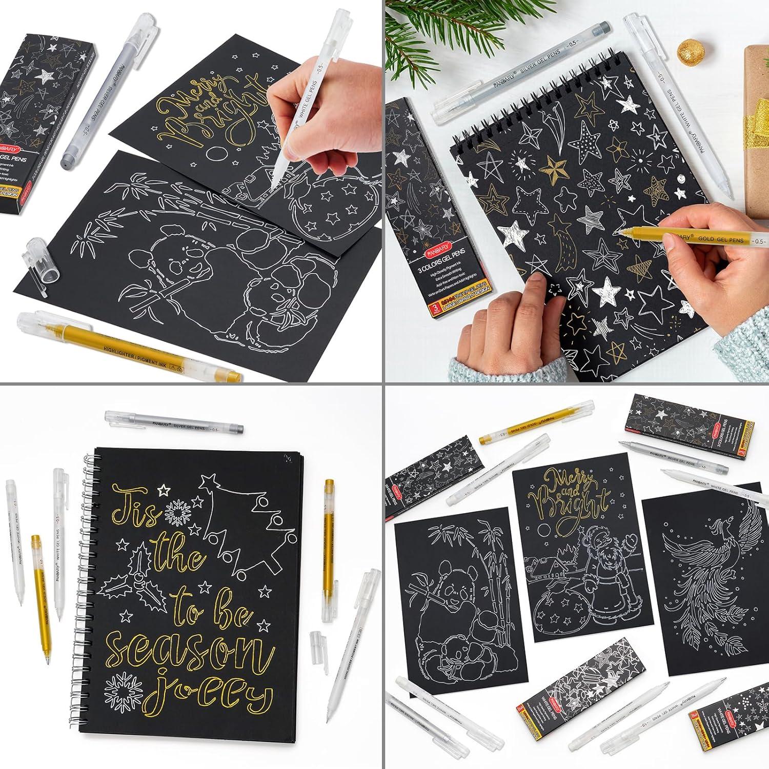 Bolígrafos de Gel PANDAFLY 3 Colores 0.5mm Punta Fina