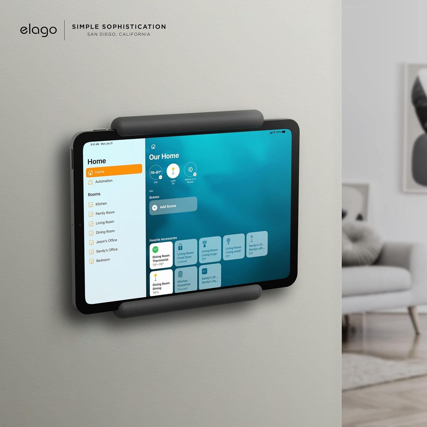 Soporte para iPad elago EHOME-HUBMT-DGY - Instalación Fácil