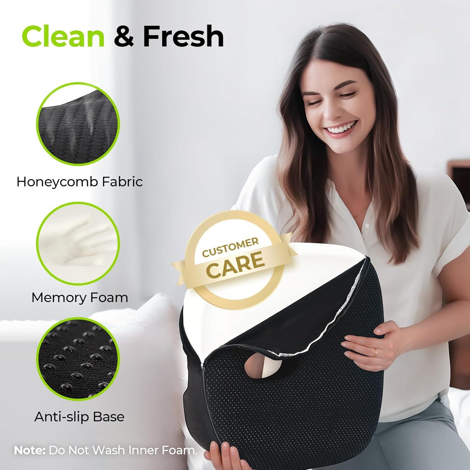 Almohada Donut AUVON para Hemorroides y Dolor de Coxis