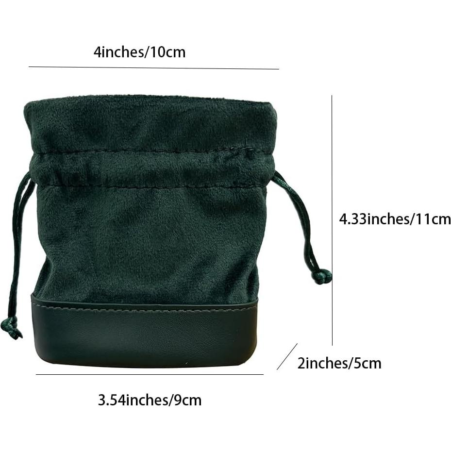 Bolsas de Regalo de Terciopelo Wanerxin 2 Piezas 10x11 cm