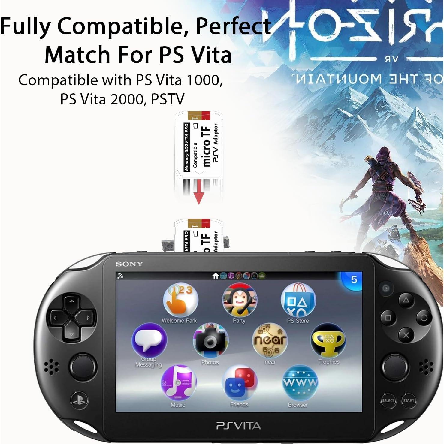 Adaptador SD2Vita 6.0 Sunloy + Micro SD 128GB para PS Vita