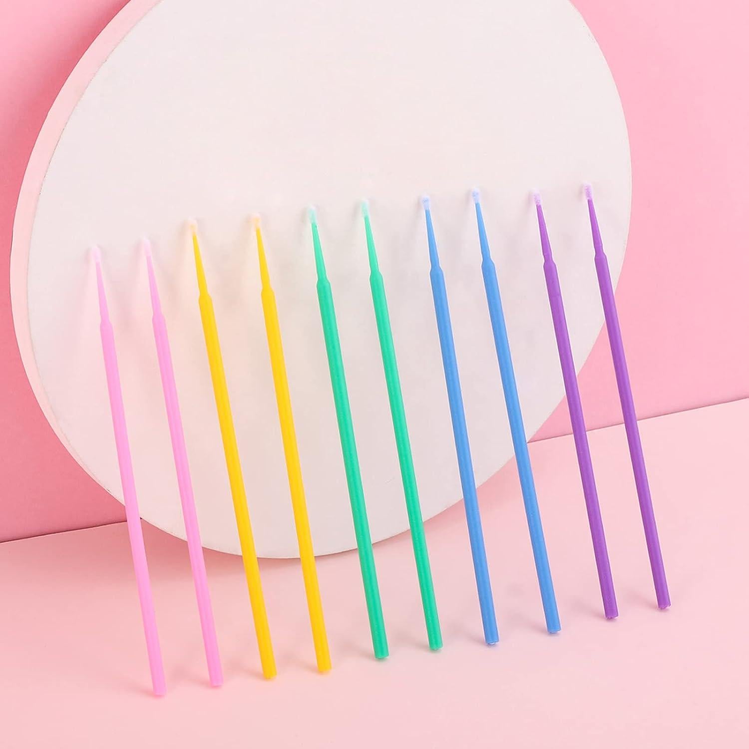 500 Pcs Cepillos Micro Aplicadores Tbestmax para Pestañas