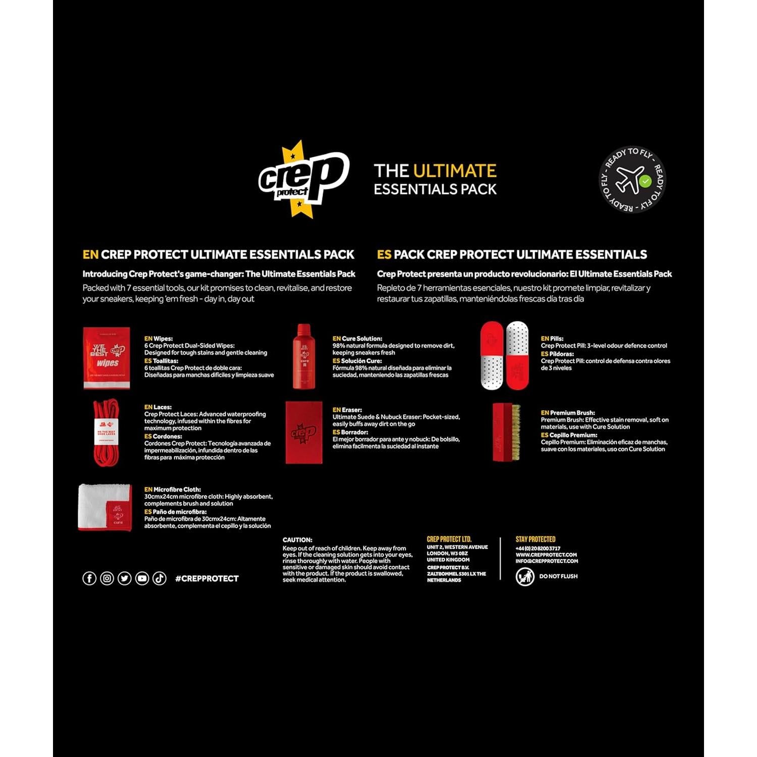 Kit de Limpieza de Zapatillas Crep Protect - Paquete Esencial