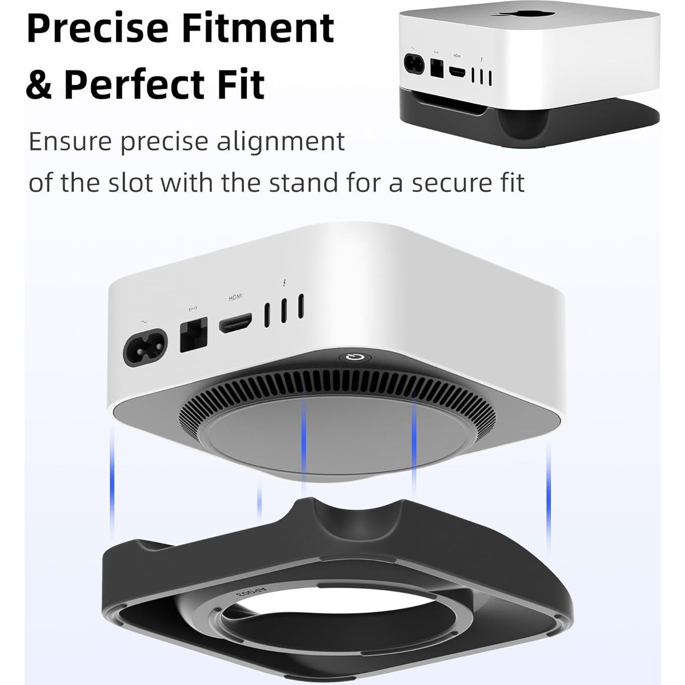 Soporte de Escritorio ELETIUO para Mac Mini M4/M4 Pro 2024
