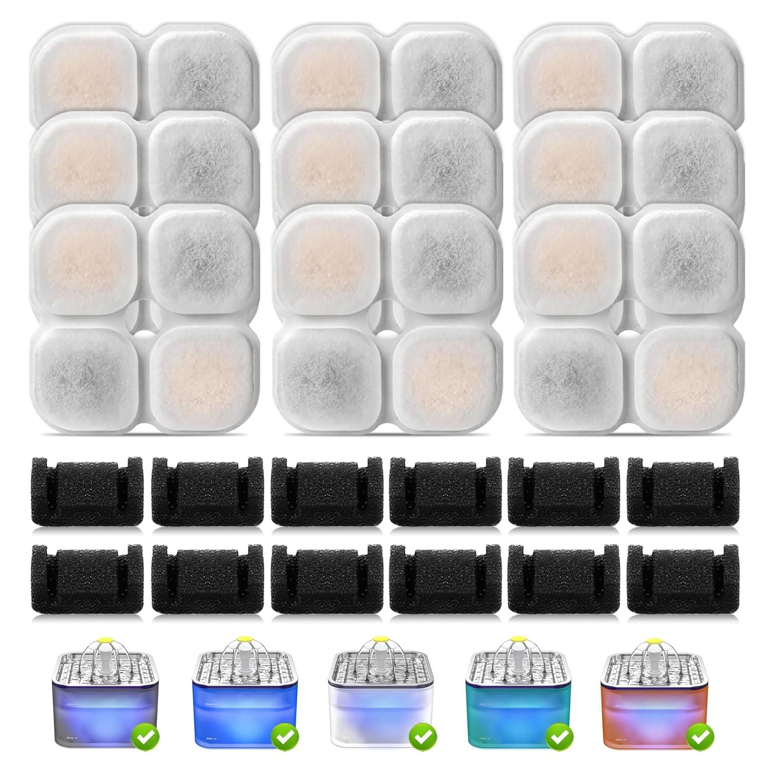 Filtro de Agua para Gatos OYES 12+12 Pack Compatible 3L