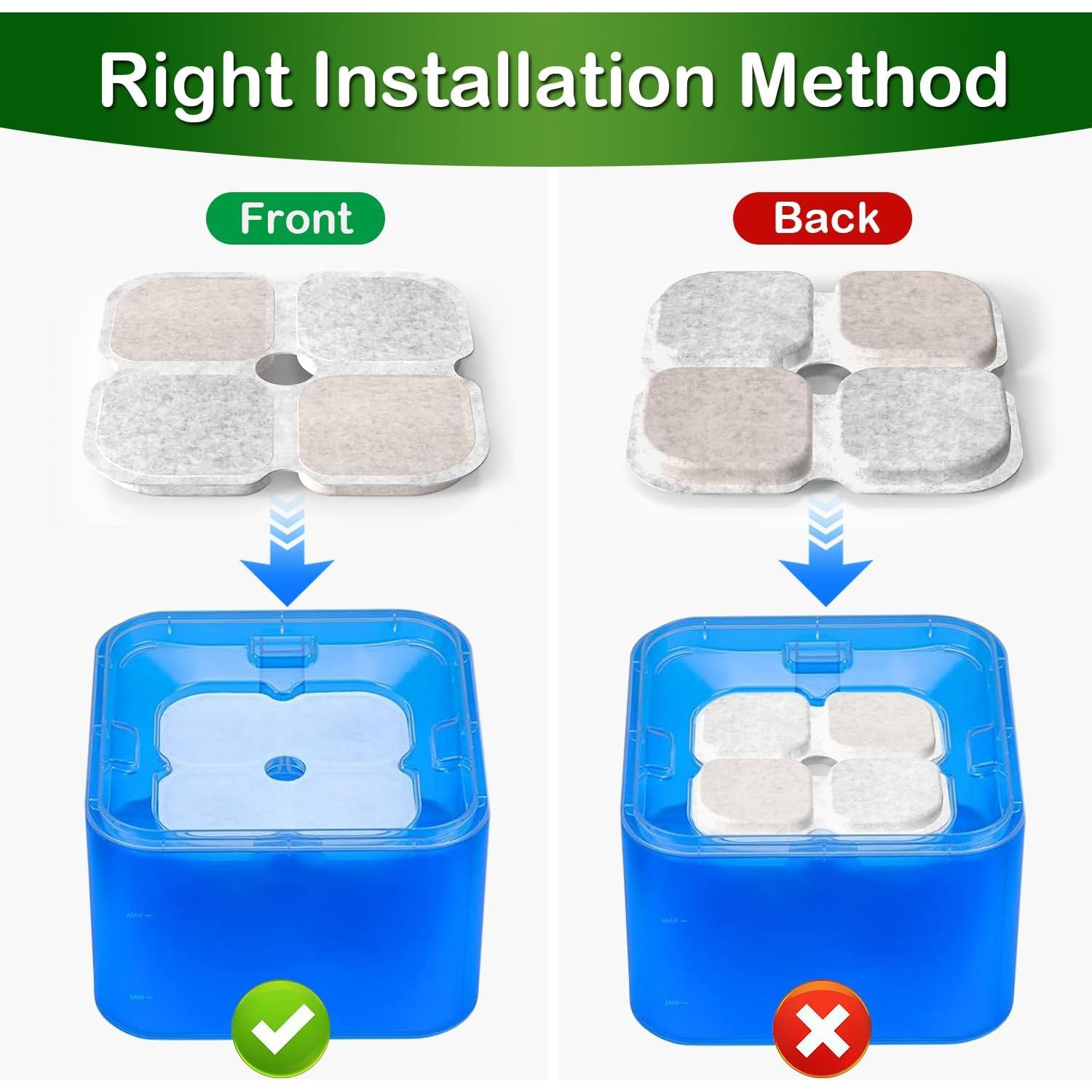 Filtro de Agua para Gatos OYES 12+12 Pack Compatible 3L