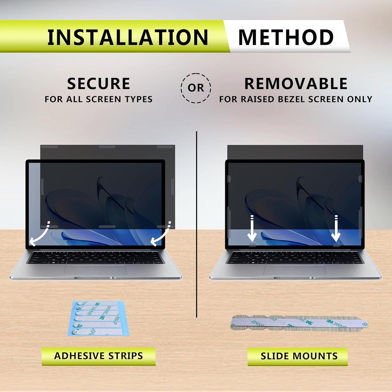 Pantalla de Privacidad 13.3" Yongmai Anti-Luz Azul 16:9