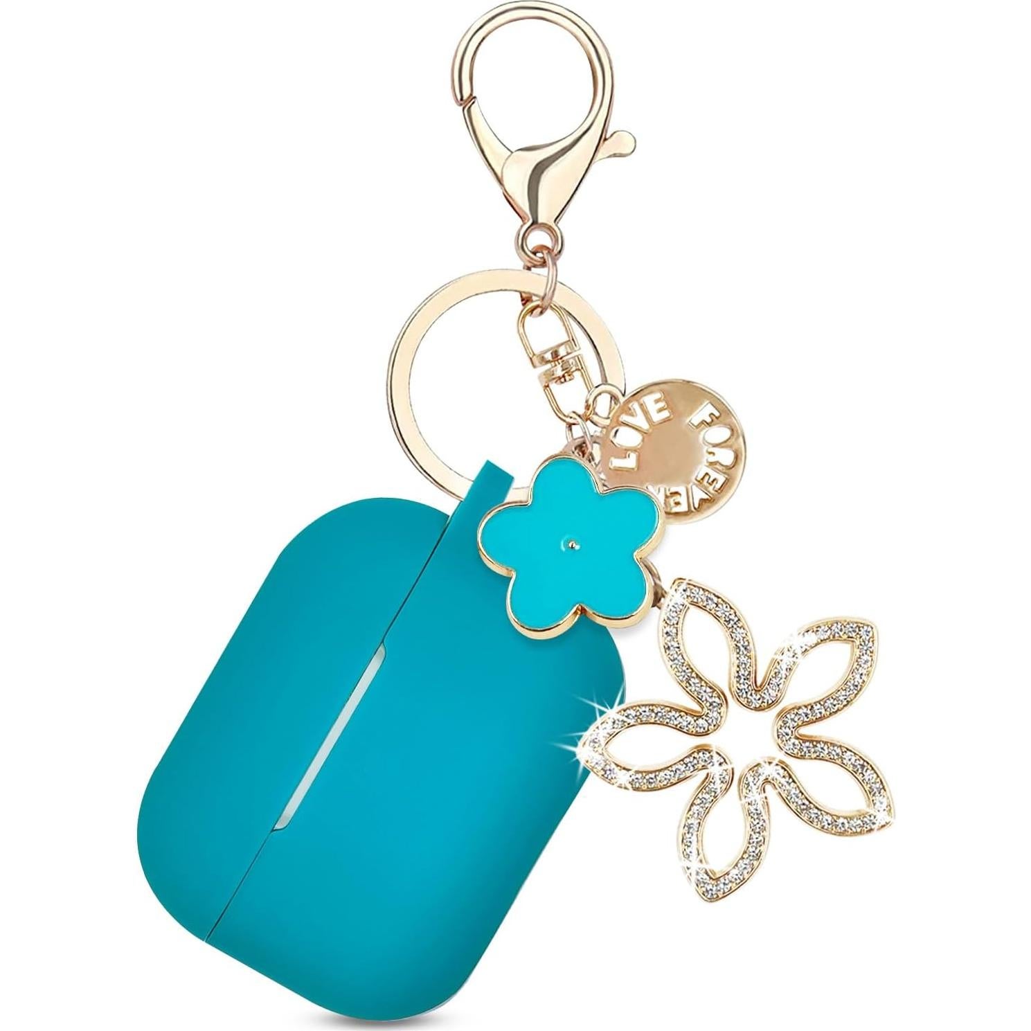 Funda de Silicona KOUJAON para AirPods Pro 1ra/2da Gen Verde Aqua