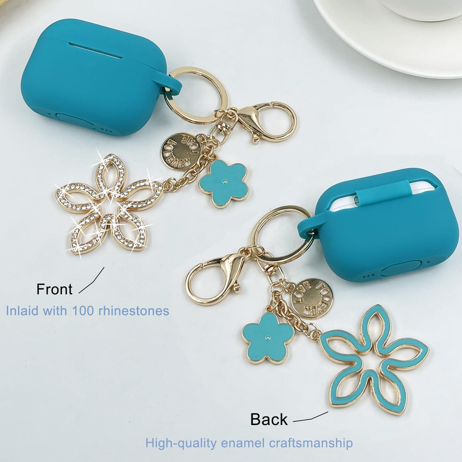 Funda de Silicona KOUJAON para AirPods Pro 1ra/2da Gen Verde Aqua