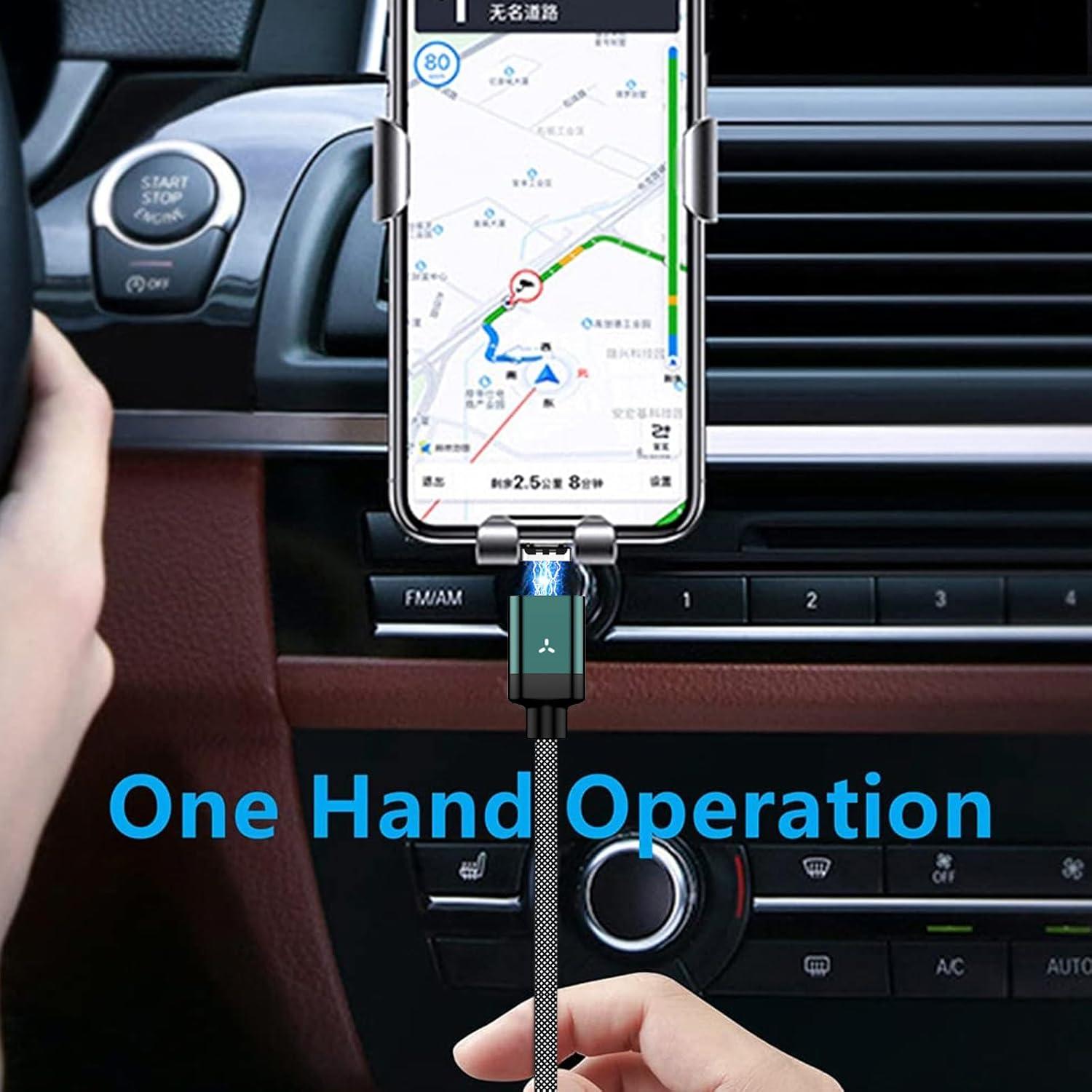 Cable de Carga Magnético USB-C 100W 2 en 1 CNakdDG Verde