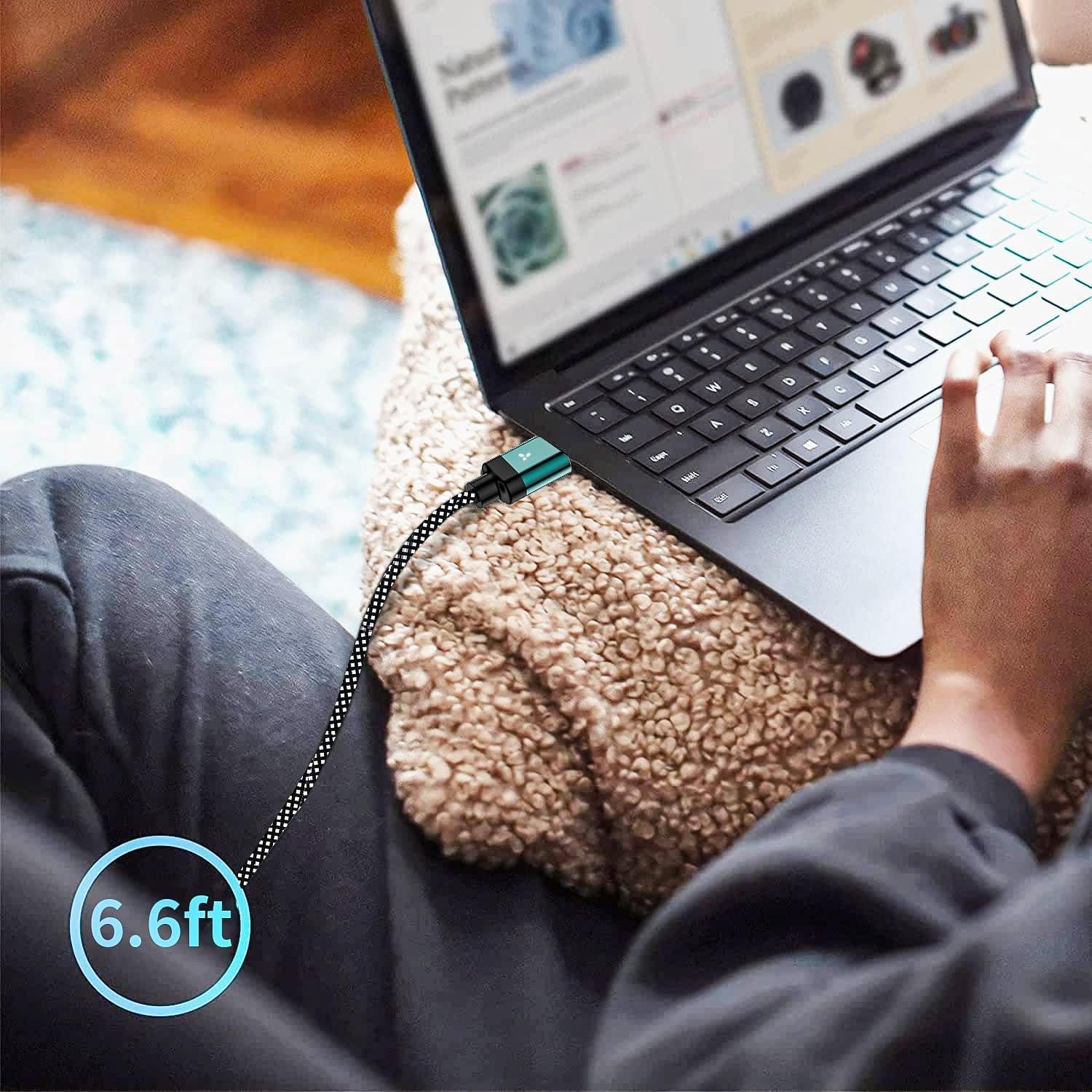 Cable de Carga Magnético USB-C 100W 2 en 1 CNakdDG Verde