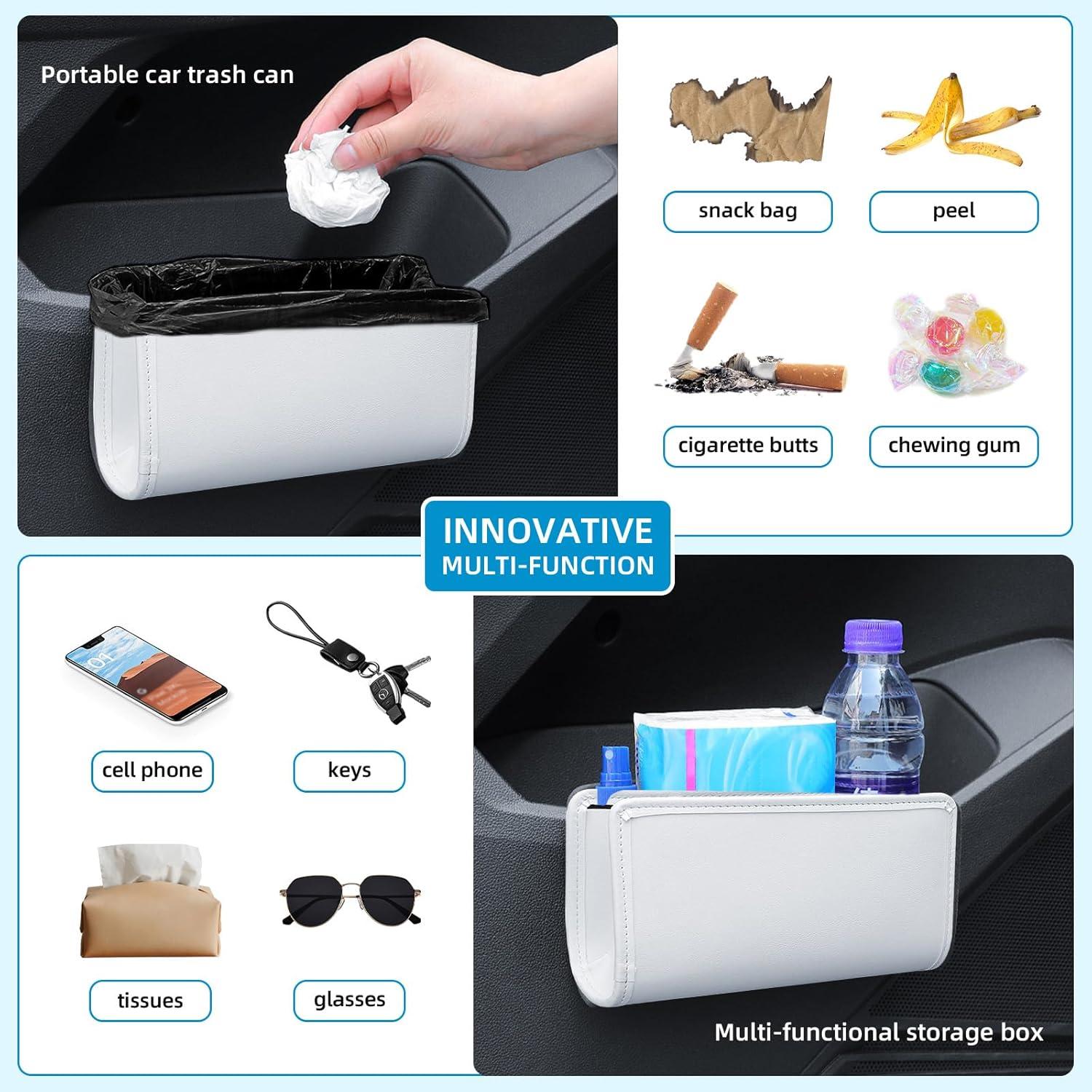 Basurero de Auto Zmoso Plegable Blanco 0.45 kg