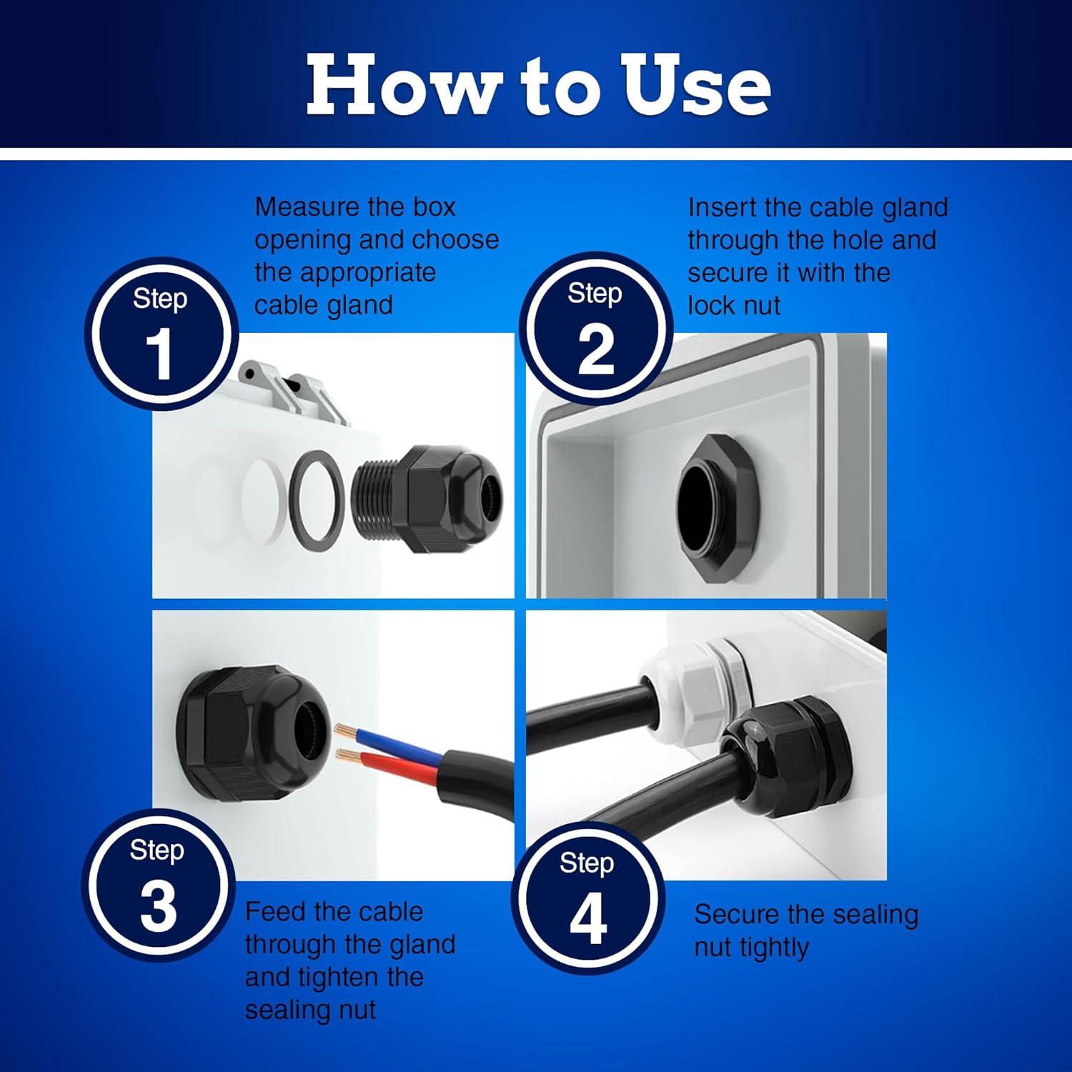Abrazaderas de Cable NPT 1/2" Acero Inoxidable New Age 3 Pcs