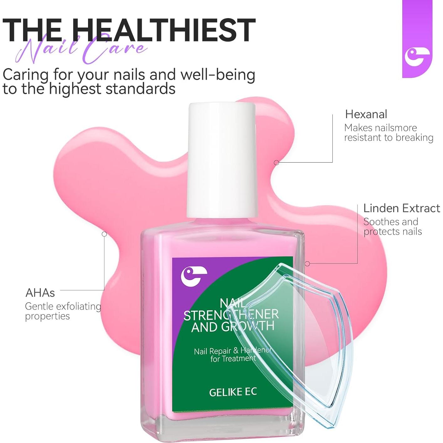 Endurecedor de Uñas Gelike EC 15ml - Crecimiento y Reparación