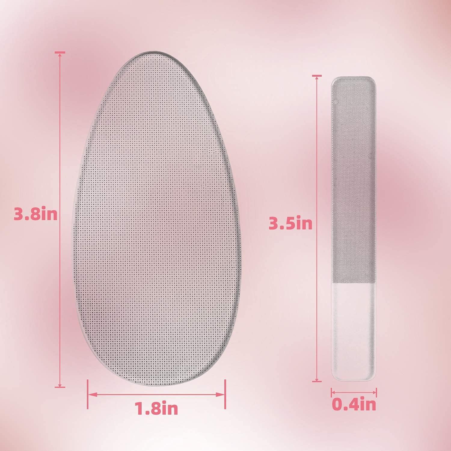 Juego de Limas de Uñas de Vidrio RedFlow - 3 Piezas Nano