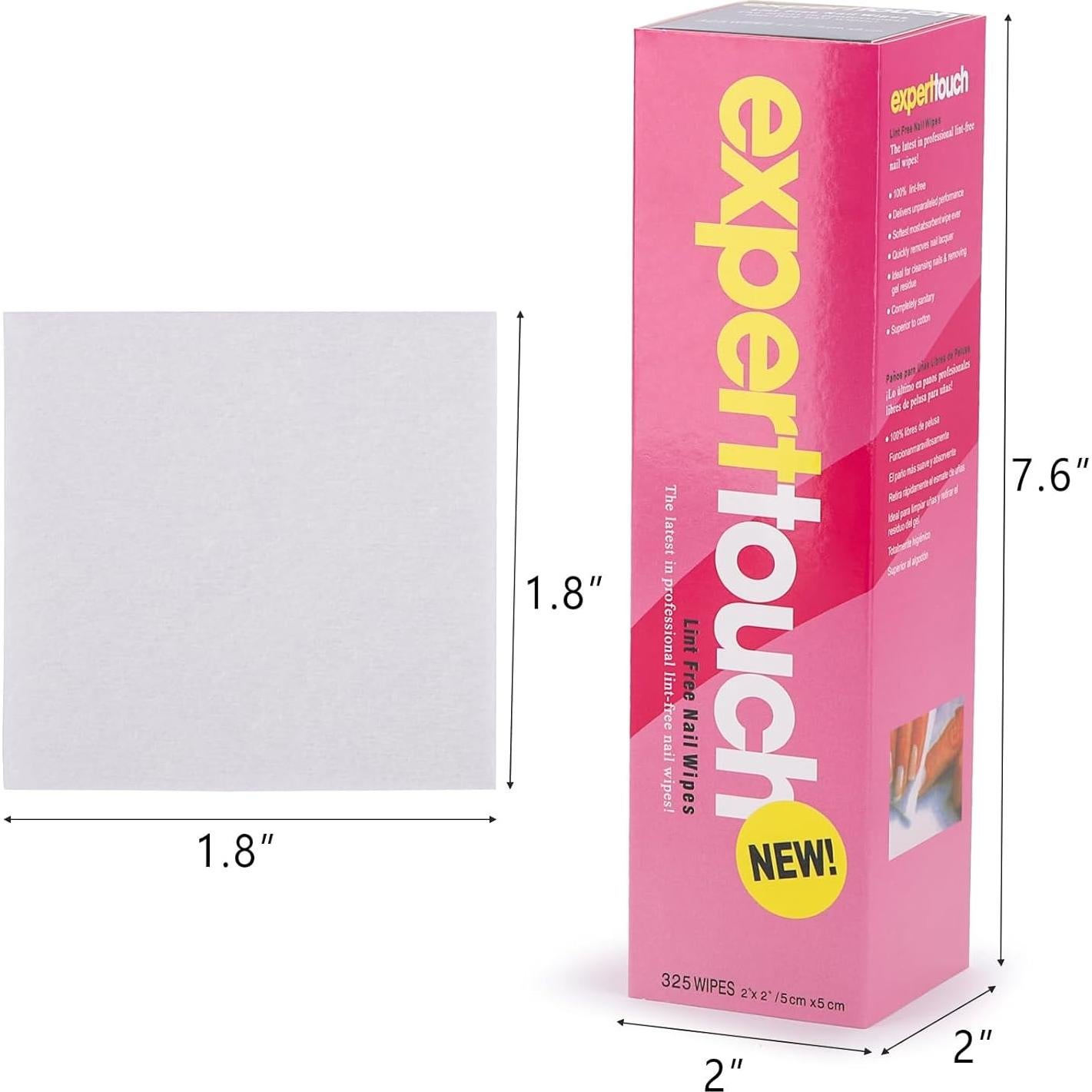 650 Toallitas para Uñas Sin Pelusa BTYMS - 5x5 cm