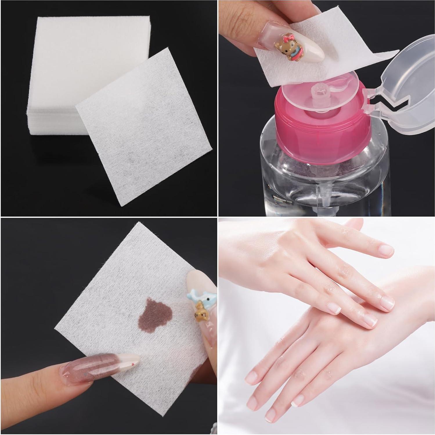 650 Toallitas para Uñas Sin Pelusa BTYMS - 5x5 cm