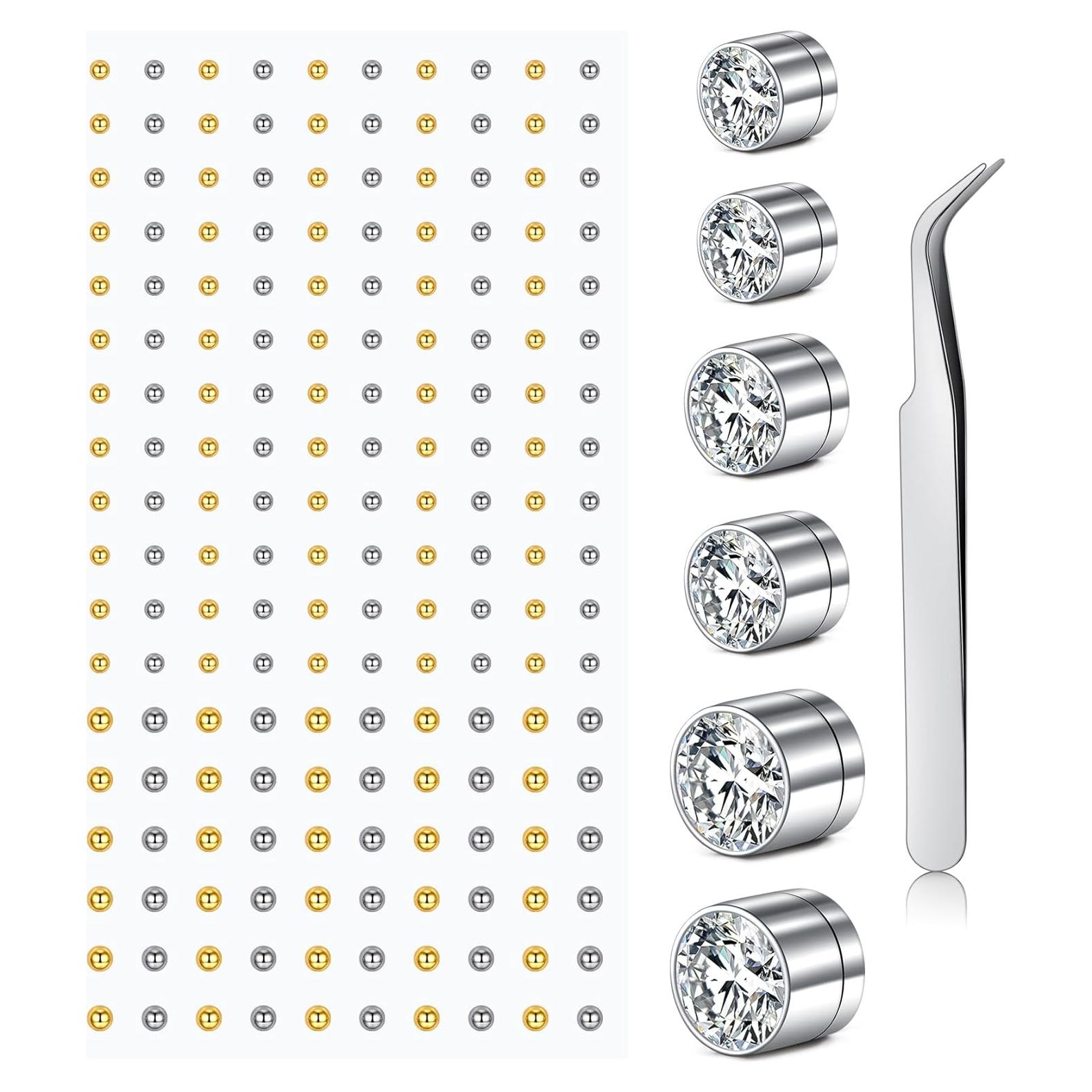 Piercing Falso de Nariz y Labio MODRSA - 180 Piezas Autoadhesivas