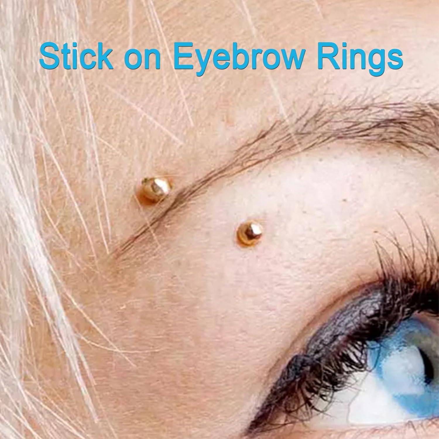 Piercing Falso de Nariz y Labio MODRSA - 180 Piezas Autoadhesivas